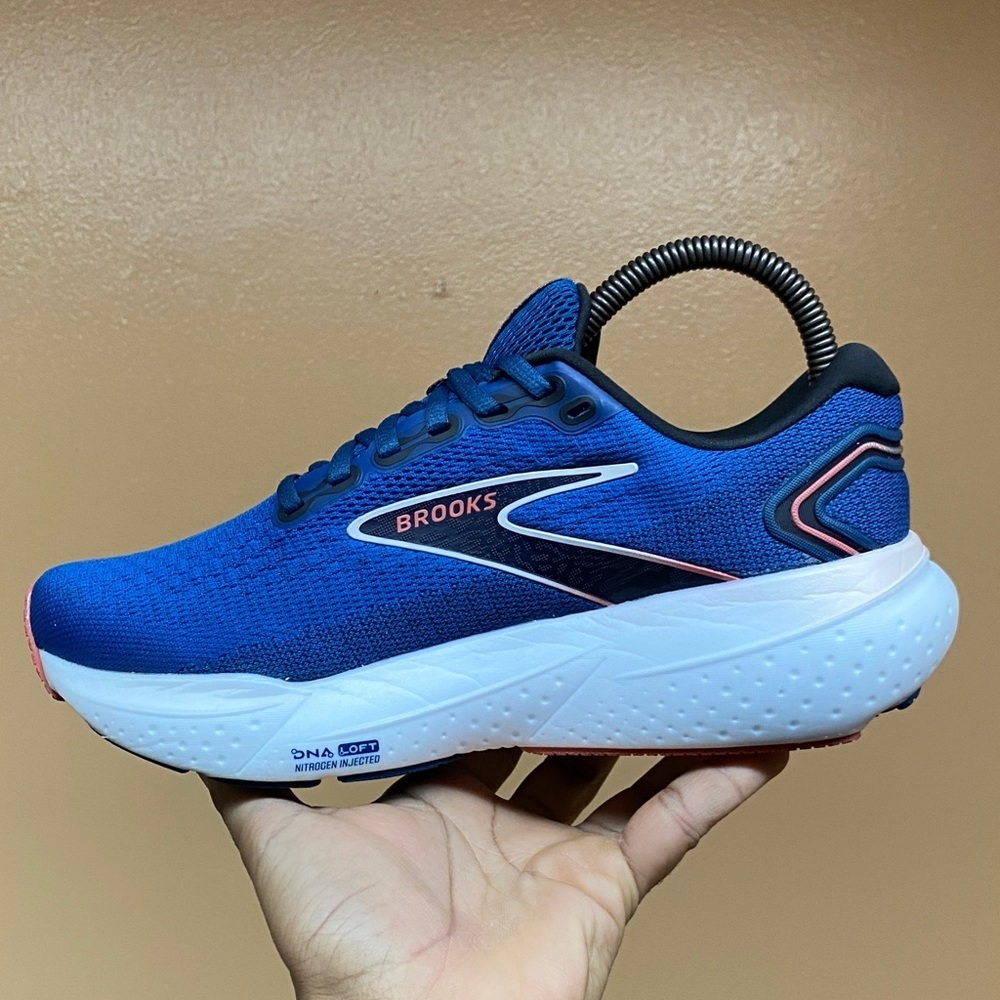 Brooks Glycerin 21 Women’s Running Sneakers “Blue/Icy Pink/Rose” Size 7.5 Wide - Picture 5 of 17